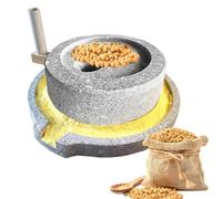 Molinillo de grano de piedra hecho a mano, máquina de molienda manual para ingredientes húmedos y secos, fácil de desmontar y limpiar, perfecto para harina, arroz, frijoles, especias, trigo y café