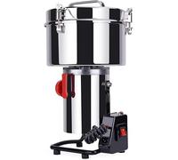 Molinillo de grano eléctrico comercial de 3000 g, máquina de polvo de 4000 W, molino de harina con acero inoxidable de grado alimenticio y tope de tapa abierta para especias, hierbas, cereales, café y