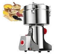 Molinillo de Grano Eléctrico de 2500G, Molino de Grano Superfino de 1800W con Protección Contra Sobrecarga, Alta Velocidad de 39000 Rpm, Especias Comerciales de Acero Inoxidable 430 Para Especias