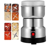 Molinillo De Grano Eléctrico, Máquina Trituradora Multifuncional 50G-150G, con Cuchillo De Acero De Cuatro Hojas, Molienda Rápida, para Maíz Seco, Café, Pimienta, Semillas Alimenticias