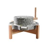 Molinillo de Grano Manual de Piedra - Molinillo de Piedra Azul con manivela, Adecuado para Cebada, sésamo, nueces y Semillas - Molinillo doméstico Multifuncional seco y húmedo