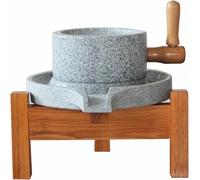 Molinillo de Granos con Molino de Piedra con manivela: Molinillo húmedo y seco de Pulido Manual Adecuado para Granos, Semillas, Leche de Soja, Hierbas y Granos de Trigo: Ideal para molienda