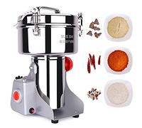 Molinillo de granos eléctrico de 2000 g, tipo oscilante, pulverizador, máquina comercial para cereales, hierbas, alta velocidad y potencia para frijoles, semillas, nueces, especias, hierbas, pimienta