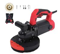 Molinillo de hormigón eléctrico de pared con caja de almacenamiento, ajuste de 6 velocidades, disco de 5.9 pulgadas para molienda de suelo y pared