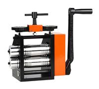 Molinillo de laminación manual 4 en 1 con manivela, 40 mm de ancho para estiramiento de metal, modelado de alambre y estampado de patrones