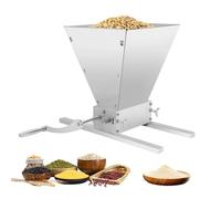 Molinillo de malta, triturador de cereales de 4 l, manual con manivela, trituradora de cereales, rodillos ajustables de 0 a 2,5 mm, para cereales, maíz, especias, hierbas, café