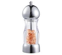 Molinillo de pimienta, Clear Refillable Salt Grinder Adjustable Coarseness Mill | Portable Ceramic Grinding Mechanism for Grilling Baking, Easy to Use