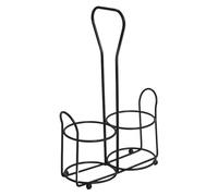 Molinillo De Pimienta De Metal: Soporte De Molino Eléctrico De 17 X 8,3 X 36 Cm, Soporte De Almacenamiento De Acero, Estante Organizador De Encimera, Soportte Apto Para Lavavajillas, Soportte