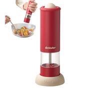 Molinillo de pimienta eléctrico, molinillo de pimienta negra, molinillo de condimento recargable, utensilio de cocina portátil con grosor ajustable para la cocina del hogar