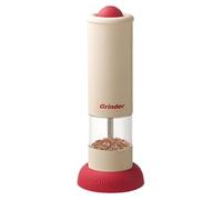Molinillo de pimienta eléctrico, molinillo de pimienta y sal negro automático, molinillo de condimento recargable, grosor ajustable, accesorio de cocina portátil de 6.9 x 2.36 pulgadas para cocinar en