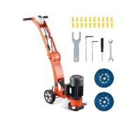 Molinillo de piso de concreto de 7 pulgadas Walk-Behind 1.7HP Pulidor de piso eléctrico para piedras de mármol de granito, máquina de molienda potente y eficiente