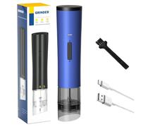 Molinillo de sal recargable, molinillo eléctrico compacto de granos de pimienta | Molinillo de sal eléctrico multifuncional adecuado para granos de pimienta, comino y otros condimentos de grano sólido