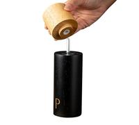 Molinillo de sal y pimienta, molinillo de pimienta hecho | Molinillo de pimienta manual | Creativo molinillo de madera de estilo vintage con ajustes gruesos ajustables para moler diferentes especias