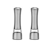 Molinillo de Sal y Pimienta Molinillo de Sal y Pimienta Juego de 2 Molinillo de Acero Inoxidable Sal Marina y Sal del Himalaya Molinillos de Especias Salero, Silver-2pcs