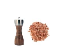 Molinillo de sal y pimienta: rotor de acero al carbono de precisión for granos de pimienta, sal marina y pimienta(5 inch for salt)