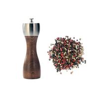 Molinillo de sal y pimienta: rotor de acero al carbono de precisión for granos de pimienta, sal marina y pimienta(8 inch for pepper)