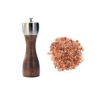 Molinillo de sal y pimienta: rotor de acero al carbono de precisión for granos de pimienta, sal marina y pimienta(8 inch for salt)