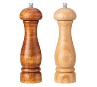 Molinillo De Sal Y Pimienta Salero Y Pimentero Manual Juego De Molinillo De Sal Y Pimienta De Madera Recargable para Especias Molinillos De Especias Salero,C-2pcs