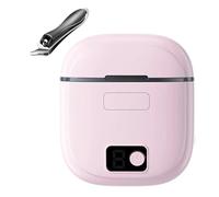 Molinillo de uñas eléctrico portátil con cortador automático, almacenamiento de luz LED y pinza para cutículas para un fácil cuidado, cortador eléctrico