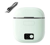 Molinillo de uñas eléctrico portátil con cortador automático, almacenamiento de luz LED y pinza para cutículas para un fácil cuidado, cortador eléctrico