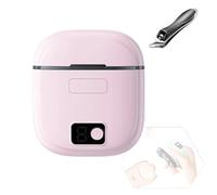 Molinillo de uñas eléctrico portátil con cortador automático, almacenamiento de luz LED y pinza para cutículas para un fácil cuidado, amoladora eléctrica eficiente con construido