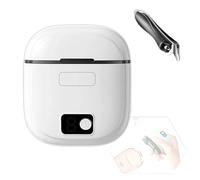 Molinillo de uñas eléctrico portátil con cortador automático, almacenamiento de luz LED y pinza para cutículas para un fácil cuidado, amoladora eléctrica eficiente con construido