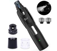 Molinillo de uñas para perros con luz y 2 ruedas, bajo nivel de ruido, cortaúñas para perros más potente, lima eléctrica para cortar uñas de mascotas, cuidado de garras sin dolor para gatos/pájaros