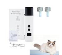 Molinillo de uñas silencioso para mascotas con potente tecnología de molienda, bajo nivel de ruido, reduce la ansiedad, recargable para gatos y perros, amoladoras recargables por USB