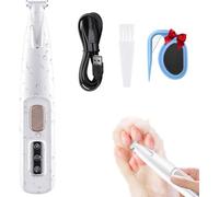 Molinillo de uñas silencioso y recargable para perros con parada instantánea y operación con una sola mano, cortadora eléctrica de uñas de velocidad ajustable para perros y gatos pequeños, medianos y