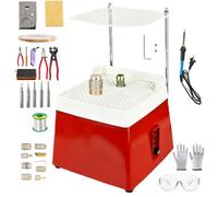 Molinillo de vidrieras, mini rectificadora eléctrica de 4200 RPM, capacidad de perforación de ángulo curvo, 9 puntas para manualidades de cerámica con mosaicos de vidrieras red