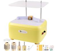 Molinillo de Vidrio Manchado Molinillo de Vidrio y cerámico y otros materiales, Mini kit de Herramientas de molienda pulido DIY (Yellow-220v)