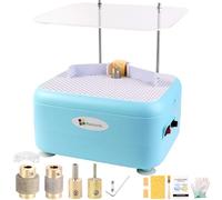 Molinillo de Vidrio Manchado Molinillo de Vidrio y cerámico y otros materiales, Mini kit de Herramientas de molienda pulido DIY (Blue-220v)