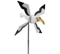 Molinillo de Viento con Forma de Gaviota, Adorno Giratorio de jardín 10,2 x 9,6 Pulgadas, Serie Asuka, Molino Viento con Forma de Gaviota voladora para Exteriores, Patio y jardín