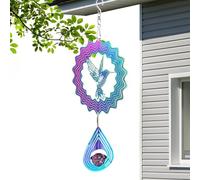 Molinillo de viento de jardín con cola Decoración de acero inoxidable Molinillo de mariposa al aire libre Molinillo de viento colorido Molinillo de viento con cola Escultura de jardín Mariposa Arte d