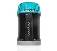 Cecotec Molinillo de Café y Especias TitanMill 200, Compacto, 200 W, Cuchillas recubiertas de Titanio, Capacidad de 50 gr, 10 Tazas de Café, Recipiente de acero cepillado, Sin tóxicos