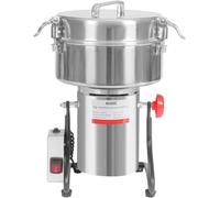 Molinillo eléctrico de alta velocidad para granos, capacidad de 1500 g, 4500 W, acero inoxidable de uso comercial para especias, hierbas, cereales, café, maíz y pimienta. (4500g)