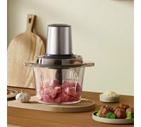 Molinillo eléctrico de carne de gran capacidad, fácil de limpiar, multifunción, para carne, verduras, frutas y frutos secos con parte inferior antideslizante y mango