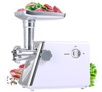 Molinillo eléctrico de carne, picadora de alimentos de acero inoxidable y relleno de salchichas para la cocina del hogar, potente y eficiente molienda de huesos y carne