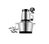 Molinillo eléctrico de carne - Procesador de alimentos de acero inoxidable de 200 W para carne, verduras y frutas - Mini picadora y picadora de alimentos