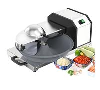 Molinillo eléctrico de carne y relleno de salchichas, picadora de acero inoxidable con lavabo de 5 litros, trituradora de verduras comercial, temporizador de 1 a 15 minutos, picador de frutas y