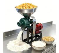 Molinillo eléctrico de grano de 3000 W, máquina de molino de maíz húmedo y seco, grosor ajustable, embudo de acero inoxidable, molinillo de polvo para granos, arroz, hierbas y pimienta