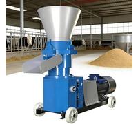 Molinillo eléctrico de grano de 4 kW, máquina de pellets de alimentación de 100 kg/h, longitud de pellets ajustable, molinillo comercial seco y húmedo para molinillos de alimentación