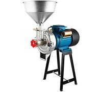 Molinillo eléctrico de grano resistente, cereales húmedos y secos, molino de maíz, con embudo para harina, arroz, alimentación, café, pellets en polvo