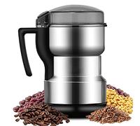 Molinillo eléctrico de granos de café, máquina trituradora multifunción, molinillo de especias y molinillo de especias de alimentos de bajo ruido, molinillo eléctrico de granos de cereales de 300 W,