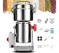 Molinillo Eléctrico de Granos, Molinillo de Hierbas y Especias 35,000 Rpm, Molinillo Giratorio de Acero Inoxidable, 800/1000/1500/2000/2500/4500 G Para Arroz, Pimienta, Sésamo y Nueces 2500g