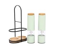 Molinillo eléctrico de sal y pimienta Silit para sal, pimienta, Chillischoten Mentall, ajuste de grado de molienda, iluminación LED, 20,5 cm, 2 unidades