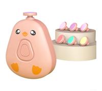 Molinillo eléctrico de uñas para bebé, recargable por USB, con 6 cabezales, kit de manicura seguro de bajo ruido para recién nacidos, bebés, adultos, beige, 7 x 4,5 cm (C)