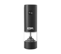 Molinillo Eléctrico EDM 07772 Negro Transparente 70 ml Ø 5,5 x 17,6 cm - Marca: EDM Product - EAN: 8425998077728