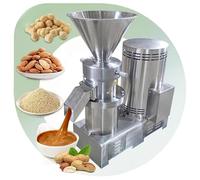 Molinillo industrial de mantequilla de nuez para moler ultrafino de mantequillas de nueces, pasta de chile, maní, almendras, leche de soja y salsas con tecnología avanzada de homogeneización para