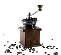 Molinillo Java Clásico: Triturador De Granos De Mano Tradicional De 17 Cm, Mecanismo De Rodillo De Metal Retro, Accesorio De Prensa Francesa Rústica | Idea Presente De Decoración De Casa De Camping De